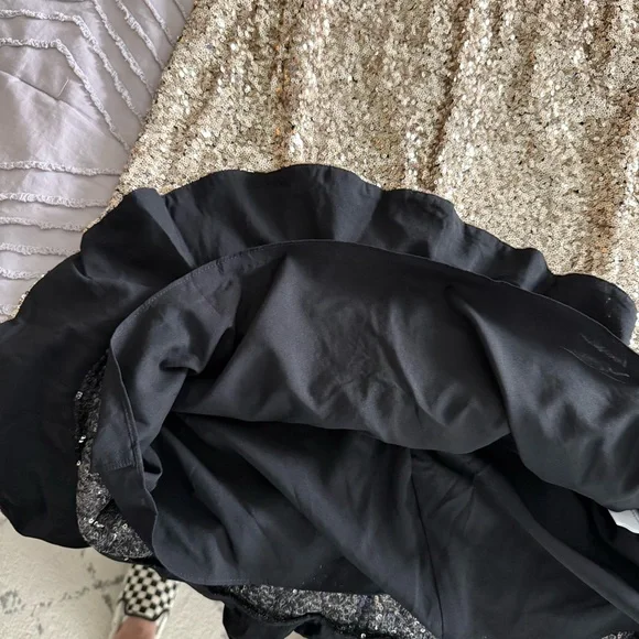 NWT Draper James Gold Sequin Short Sleeve Dress Size 10 - Picture 7 of 9